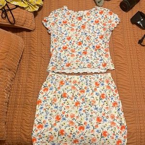Matching summer skirt and top